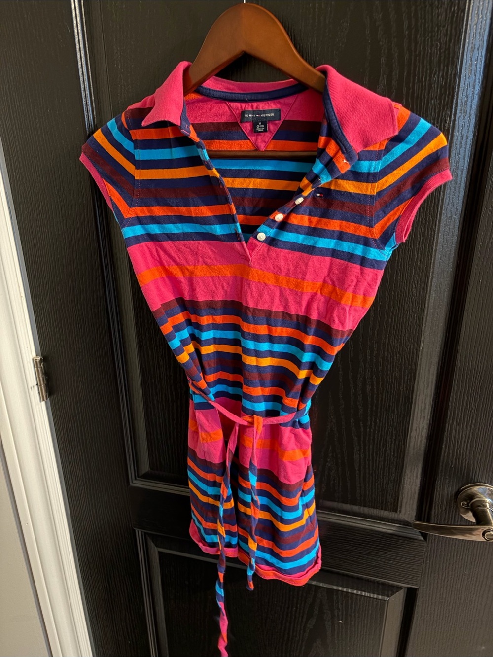 Tommy Hilfiger Multicolor Striped Polo Shirt Dress